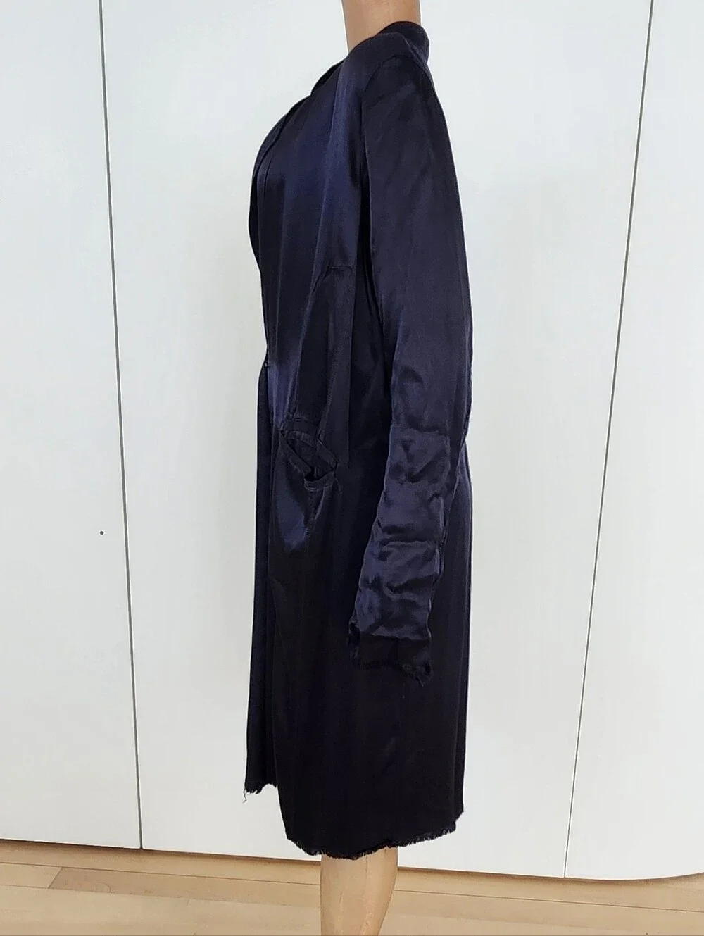 Jaga Navy Satin Blazer
